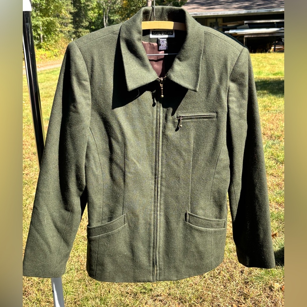 Vintage Maurice’s 100% Wool Jacket Full Zip Medium